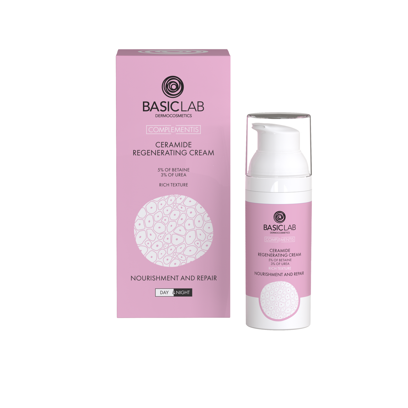 BasicLab Ceramidkräm - Näring & Återuppbyggande 50ml
