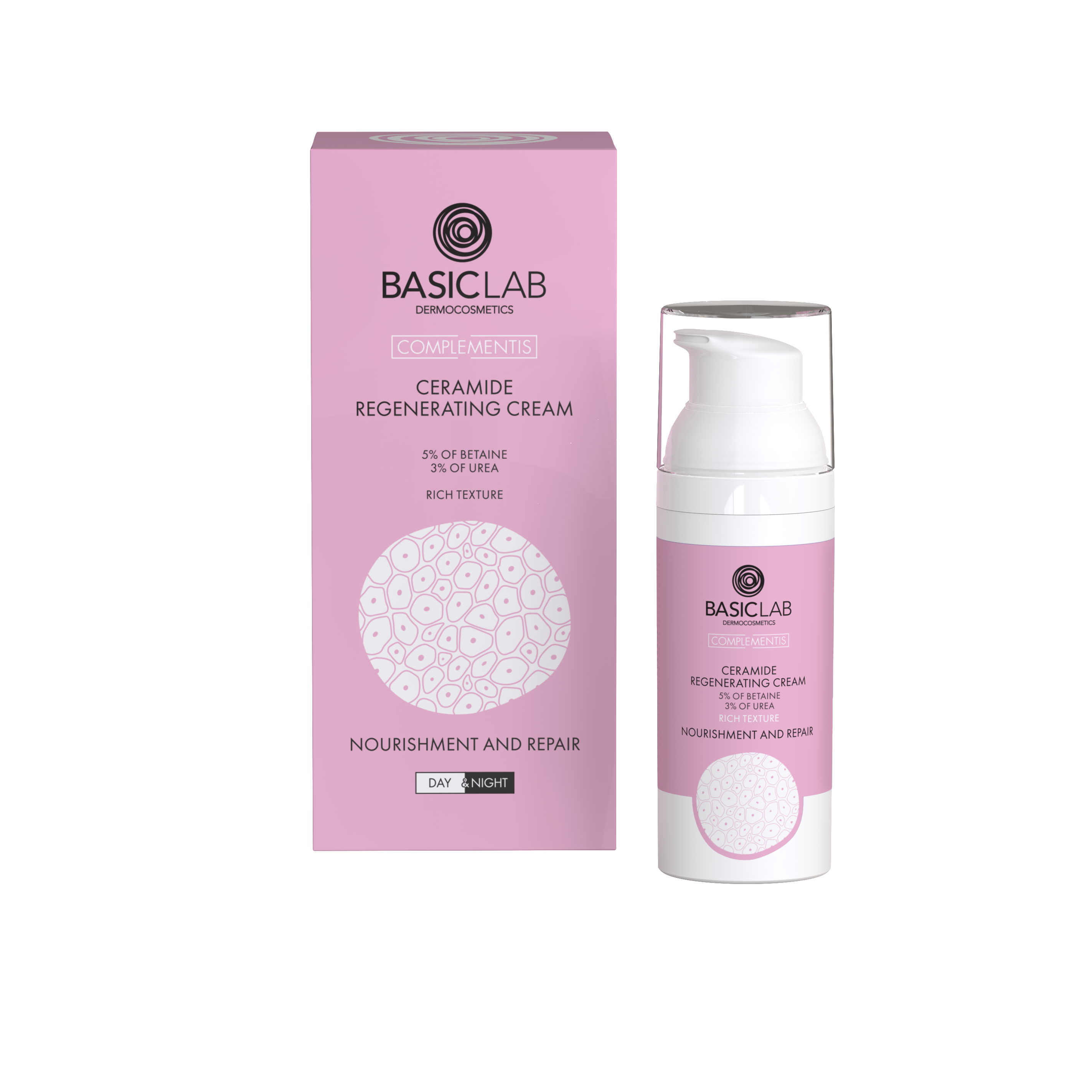 BasicLab Ceramidkräm - Näring & Återuppbyggande 50ml