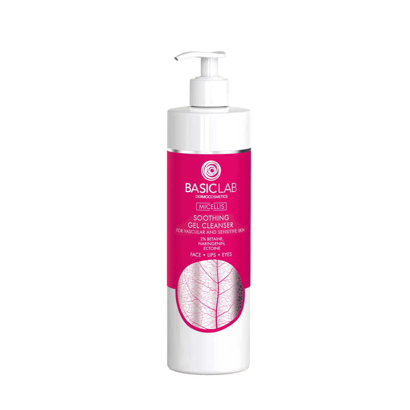 BasicLab Lugnande Rengöringsgel - känslig & Kuperosad hud 300ml