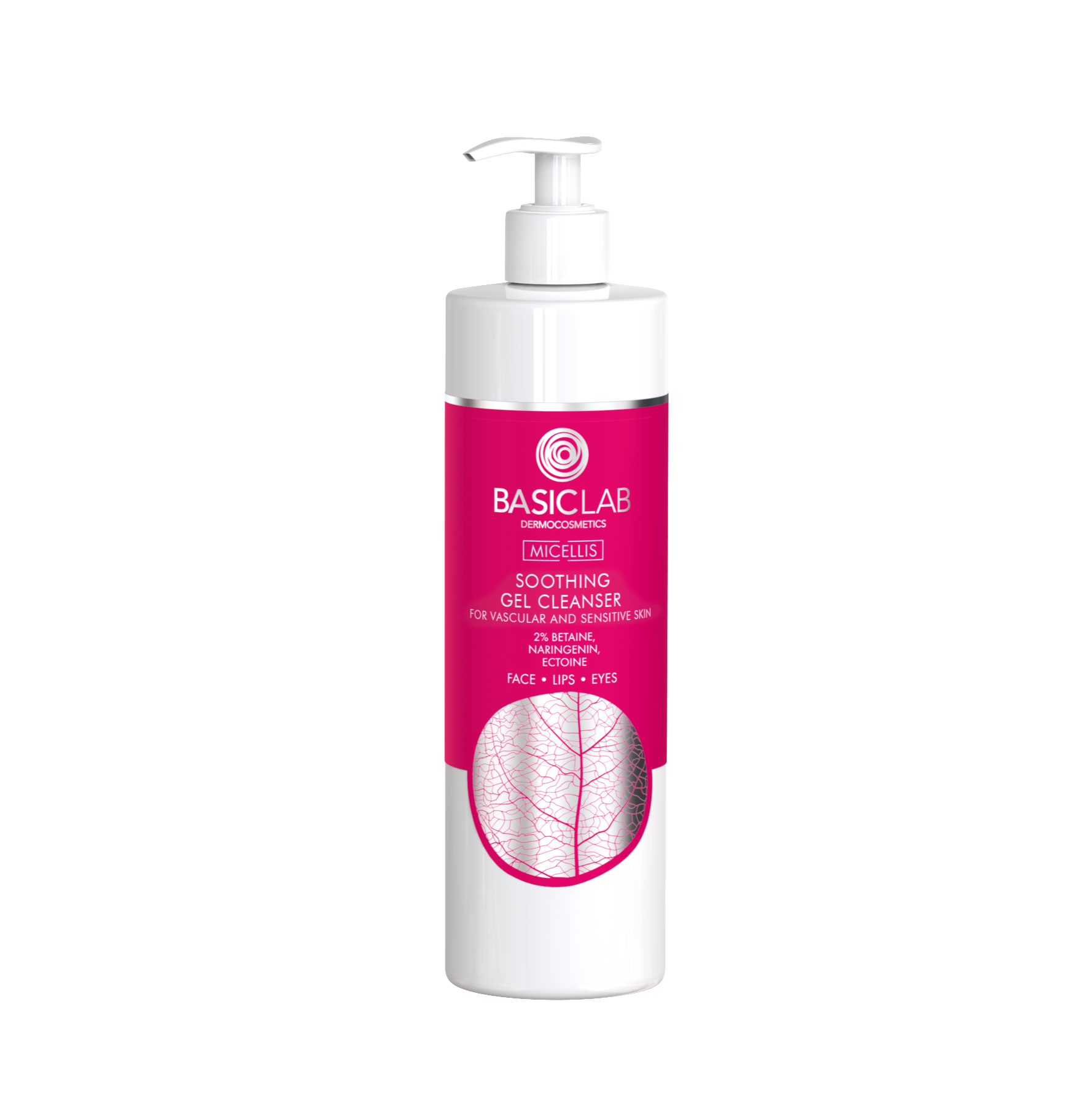 BasicLab Lugnande Rengöringsgel - känslig & Kuperosad hud 300ml
