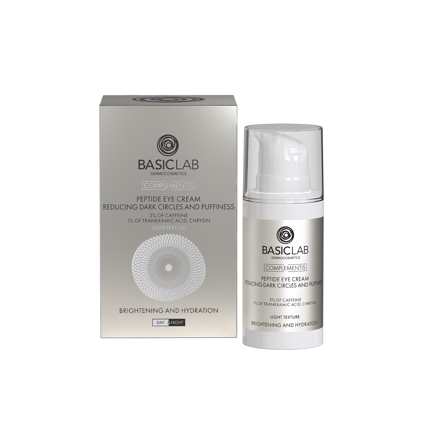 BasicLab Peptidögonkräm - Mörka Ringar & Puffighet 15ml