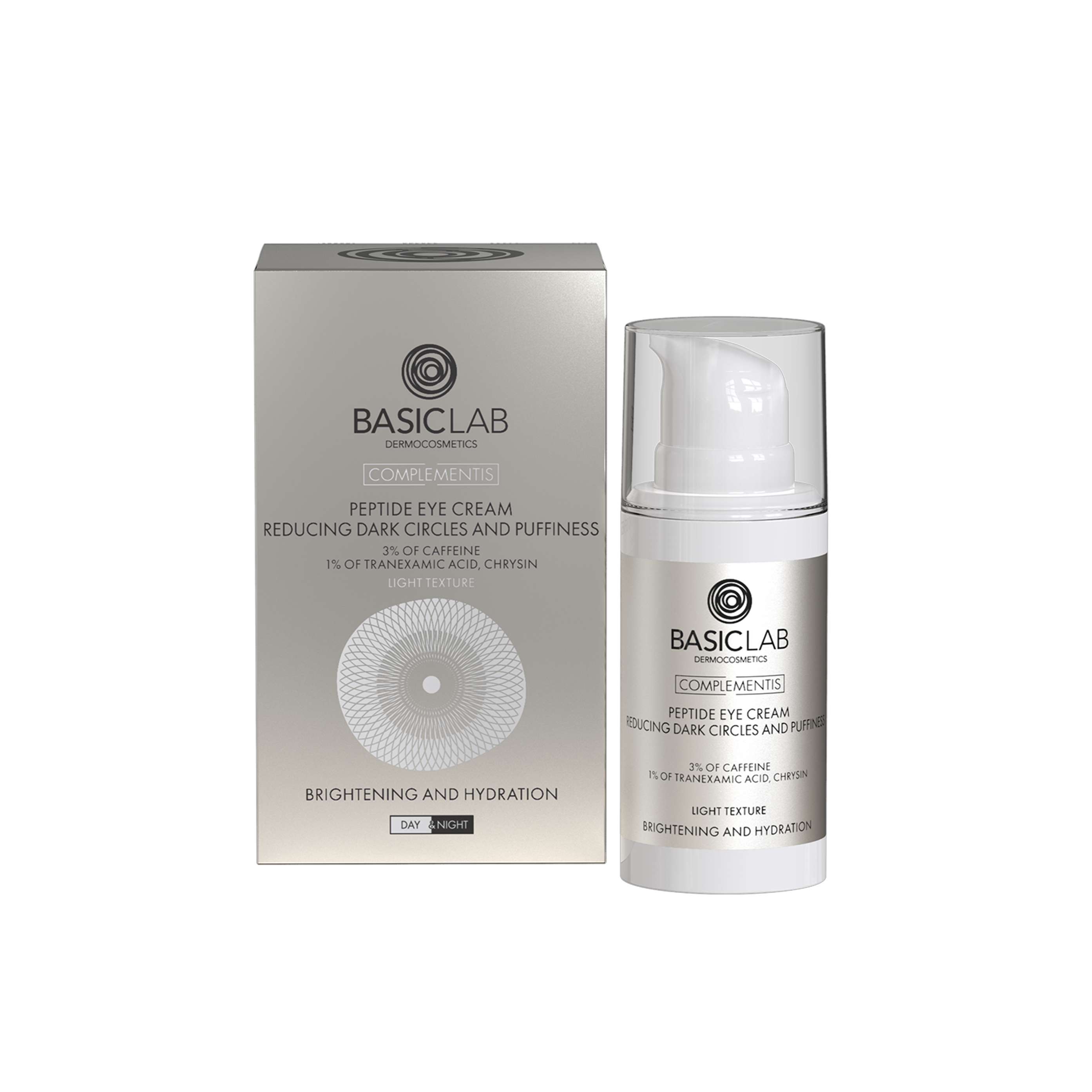 BasicLab Peptidögonkräm - Mörka Ringar & Puffighet 15ml
